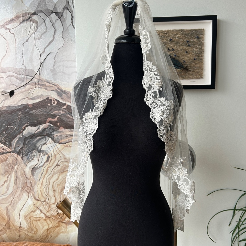 Elegant Lace Bridal Veil